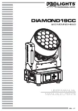 ProLights DIAMOND19CC User Manual preview