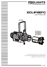 Предварительный просмотр 1 страницы ProLights Eclipse FC User Manual