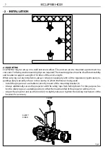 Предварительный просмотр 9 страницы ProLights ECLIPSEHD2 User Manual