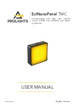 Предварительный просмотр 1 страницы ProLights EclNanoPanel TWC User Manual