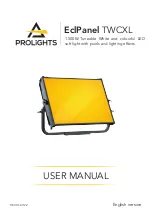 ProLights EclPanel TWCXL User Manual preview