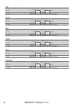 Предварительный просмотр 52 страницы ProLights EclPanel TWCXL User Manual