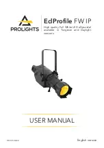 ProLights EclProfile FW IP User Manual preview