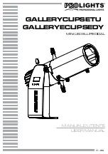 Предварительный просмотр 1 страницы ProLights GALLERYCLIPSETU User Manual