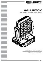 Предварительный просмотр 1 страницы ProLights Halurock User Manual