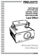 Preview for 1 page of ProLights Krypton 140GBC User Manual