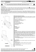 Предварительный просмотр 2 страницы ProLights LEDPINSPOT User Manual