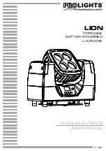 ProLights LION User Manual preview