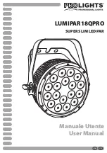 ProLights LUMIAPAR18QPRO User Manual preview