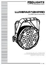 Предварительный просмотр 1 страницы ProLights LUMIPAR12HPRO User Manual