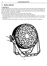 Preview for 8 page of ProLights LUMIPAR18VWPRO User Manual