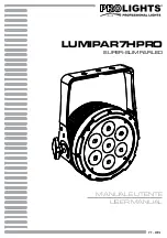 ProLights LUMIPAR7HPRO User Manual preview