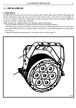 Предварительный просмотр 9 страницы ProLights LUMIPAR7QTOUR User Manual