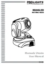 Preview for 1 page of ProLights M200LED User Manual