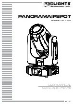 ProLights PANORAMAIPSPOT User Manual предпросмотр