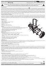 Предварительный просмотр 1 страницы ProLights PF5 Series User Manual