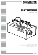 ProLights PHYRO500 User Manual preview