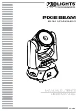 ProLights PIXIE BEAM User Manual предпросмотр