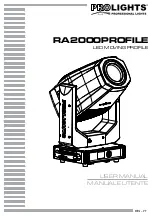 Предварительный просмотр 1 страницы ProLights RA2000PROFILE User Manual