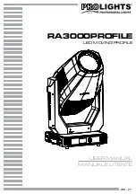 Предварительный просмотр 1 страницы ProLights RA3000Profile User Manual