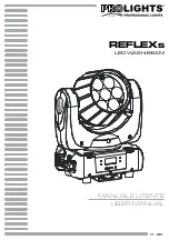 Preview for 1 page of ProLights REFLEXs User Manual