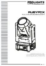 ProLights RUBYFCX User Manual предпросмотр