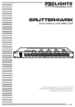ProLights SPLITTER4WRK User Manual preview