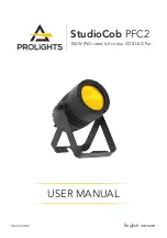 Предварительный просмотр 1 страницы ProLights StudioCob PFC2 User Manual