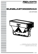 Preview for 1 page of ProLights SUNBLAST3500MAX User Manual