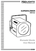 ProLights SUPERFLOWER DMX led User Manual предпросмотр