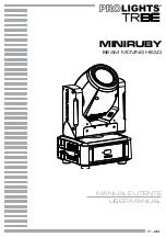ProLights TRIBE MINIRUBY User Manual preview
