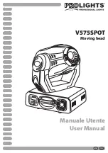 ProLights V575SPOT User Manual предпросмотр