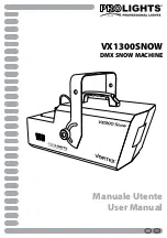 Предварительный просмотр 1 страницы ProLights VX1300SNOW User Manual