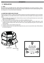 Предварительный просмотр 42 страницы ProLights Zenith 700SPOT User Manual