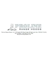 Предварительный просмотр 16 страницы ProLine Range Hoods PLZI GL1.30 Installation Manual And User'S Manual