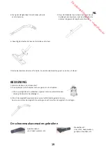 Preview for 21 page of Proline BVC30W&D Operating Instructions Manual