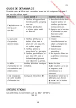 Preview for 26 page of Proline BVC3APARQUET Operating Instructions Manual