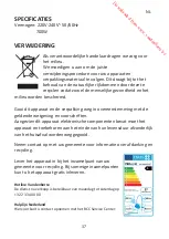 Preview for 39 page of Proline BVC3APARQUET Operating Instructions Manual