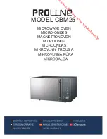 Proline CBM25 Operating Instructions Manual предпросмотр