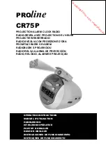 Proline CR75P Operating Instructions Manual preview