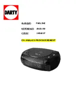 Proline CRCD150 Instruction Manual предпросмотр