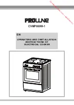 Proline CVMP660W-1 Operating And Installation Instructions preview