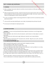 Preview for 18 page of Proline CVMP660W-1 Operating And Installation Instructions