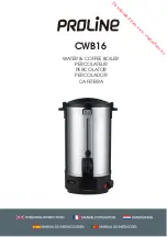 Proline CWB16 Operating Instructions Manual предпросмотр