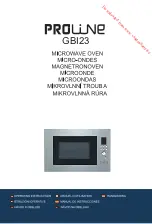 Proline GBI23 Operating Instructions Manual предпросмотр