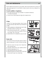 Предварительный просмотр 21 страницы Proline IDW12PU Use And Maintenance Manual