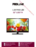 Proline L3217HD LED Instruction Manual preview