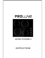 Preview for 1 page of Proline PCH465K-U Instructions Manual