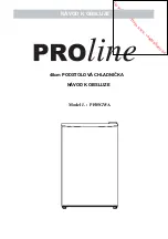 Предварительный просмотр 47 страницы Proline PF85GWA Instruction Manual