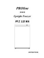 Предварительный просмотр 2 страницы Proline PFZ115WA Instructions For Use Manual